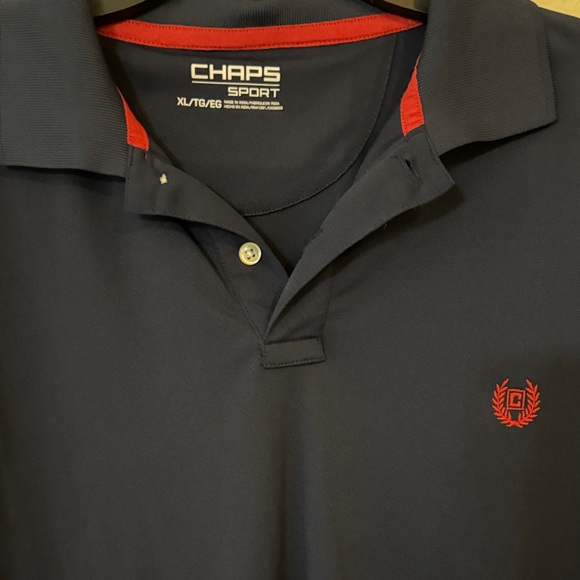 Chaps Men's Dark Blue Polo Shirt - Picture 2 of 4